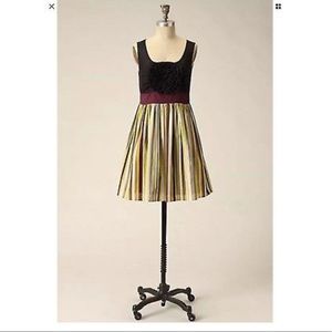 Anthropologie Burlapp Bold Boutonierre Dress small